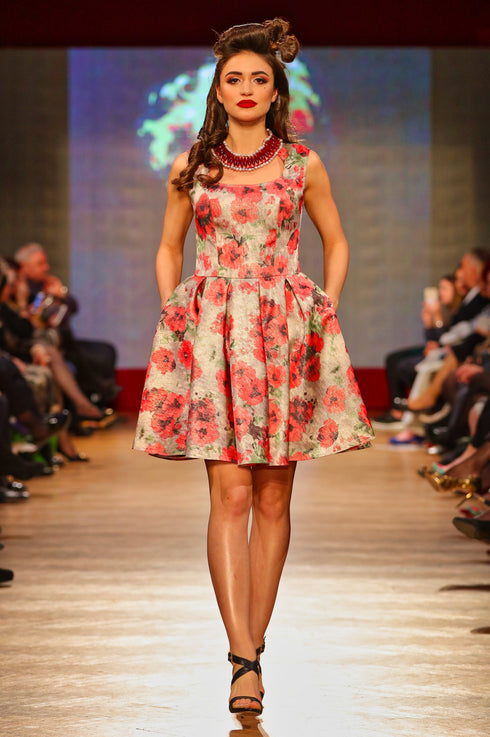 Rochie jacquard T-21